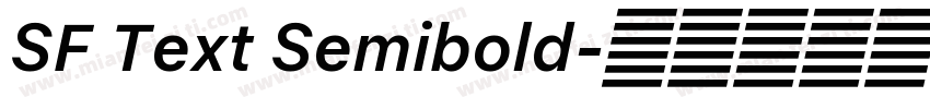 SF Text Semibold字体转换